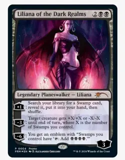 1x MTG Liliana Of The Dark Realms *FOIL* Promo Mythic! NM Mint! Ships Fast! - Image 1