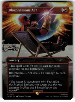 Blasphemous Act () (Rainbow Foil) R Secret Lair Drop Series 1756 NM MTG - Image 1