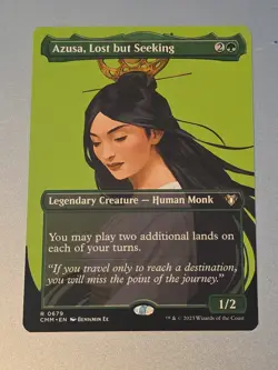 Azusa, Lost but Seeking (Borderless) Commander Masters Regular - Image 1