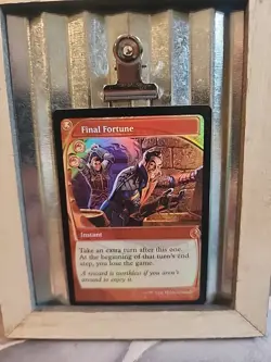 Final Fortune - Magic MTG Future Sight frame FOIL NM - Mystery Booster 2 - Image 1