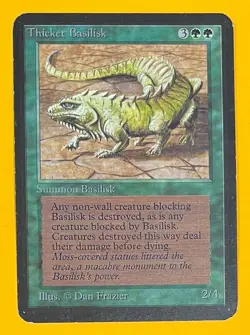 MTG THICKET BASILISK Alpha (OldManMTG 013-052) - Image 1