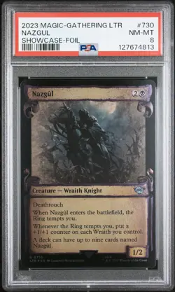 2023 MTG THE LORD OF THE RINGS: TALES OF MIDDLE-EARTH SC-FOIL #730 NAZGUL PSA 8 - Image 1