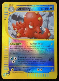 Octillery Aquapolis Reverse Holo 26/147 2003 Pokemon - LP - Image 1