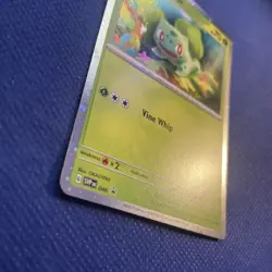 Pokemon Scarlet & Violet 151 Bulbasaur SVP 046 Cosmos Holo Black Star Promo NM - Image 4