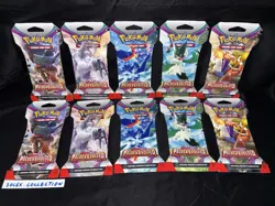 Pokemon TCG: Paldea Evolved Sleeved Booster Pack Art Sets (Lot of 10 Packs) - Image 1