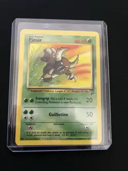 Pinsir 29/130 EXC Non Holo Rare Base Set 2 Pokemon Card Vintage 1999 WOTC 3 - Image 4