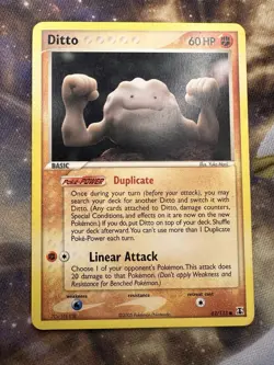 Pokemon - Ditto (Geodude) 62/113 [Delta Species Set] - LP* FREE SHIPPING - Image 1