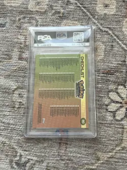 2004 Topps Pokemon Checklist Advanced Challenge PSA 7 - Image 2