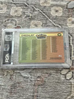 2004 Topps Pokemon Checklist Advanced Challenge PSA 7 - Image 3