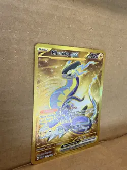 Miraidon EX 253/198 Gold Hyper Rare Scarlet & Violet Pokemon TCG Near Mint NM - Image 3