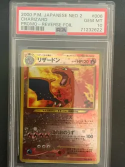 PSA 10 - Charizard Neo Premium File 2 No 006 Holo (Japanese) Pokemon - Image 1