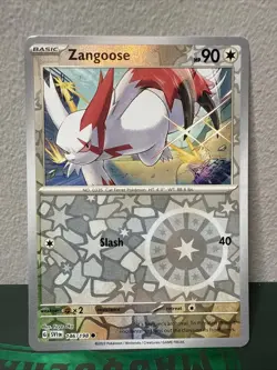 Pokemon - Zangoose - 146/198 - Reverse Holo - Scarlet & Violet - NM/M - Image 1