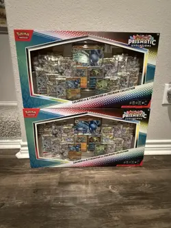 Pokemon Prismatic Evolutions Lucario & Tyranitar ex Premium Collection - 2 Boxes - Image 1