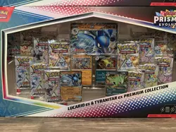 Pokemon Prismatic Evolutions Lucario & Tyranitar ex Premium Collection - 2 Boxes - Image 4