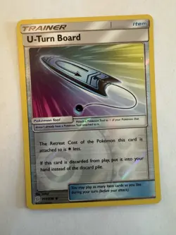 U-Turn Board 211/236 Sm-Unified Minds Reverse Holo Pokemon TCG NM/ M - Image 2