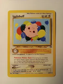 Igglybuff 40/75 Neo Discovery Pokemon Uncommon NM FREE SHIP!! - Image 1