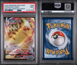 Pokemon 2023 Pikachu VMAX SWSH286 SWSH Black Star Promo PSA 9 MINT Crown Zenith - Image 3