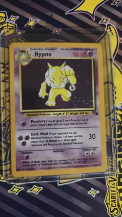 Pokemon TCG Hypno Fossil 8/62 Holo Unlimited Holo Rare - Image 1
