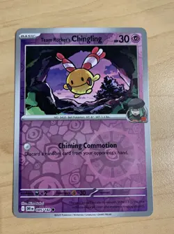 Pokemon -Team Rocket's Chingling (Reverse Holo) - 085/182 - Destined Rivals - NM - Image 1
