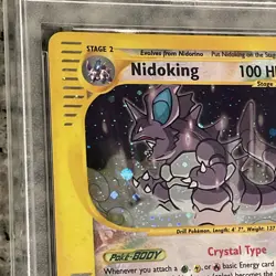2003 POKEMON AQUAPOLIS #150 NIDOKING-HOLO PSA 9-Holo swirl in mouth! - Image 3