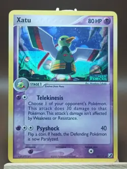 MP Pokemon Xatu 49/115 Unseen Forces Reverse Holo Stamped Lenticular - Image 1