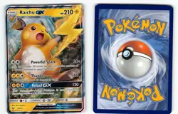 RAICHU GX 29/73 HOLO RARE GX SHINING LEGENDS POKEMON LP - Image 1
