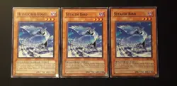 Yu-Gi-Oh! 3xHeimlicher Vogel/ Stealth Bird, IOC-DE068/068, C., 2.Ed., DE/ENG, GD - Image 1