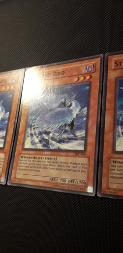 Yu-Gi-Oh! 3xHeimlicher Vogel/ Stealth Bird, IOC-DE068/068, C., 2.Ed., DE/ENG, GD - Image 3