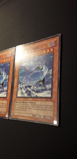 Yu-Gi-Oh! 3xHeimlicher Vogel/ Stealth Bird, IOC-DE068/068, C., 2.Ed., DE/ENG, GD - Image 5