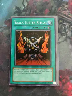 Yugioh Black Luster Soldier Unlimited SYE-024 MP w/ Black Luster Ritual LP - Image 2