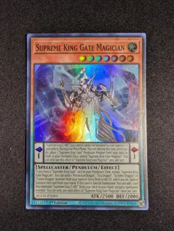 Yugioh - Supreme King Gate Magician AGOV-EN001 1st Edition Super Rare NM - Image 1