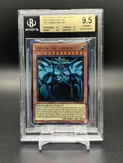 2021 YuGiOh Kings Ultra Pharaohs Rare Obelisk The Tormentor KICO-EN064 BGS 9.5 - Image 1