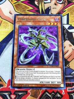 Cyberdark Claw ledu-en023 *US PRINT* 1st Edition (LP) Rare Yu-Gi-Oh! - Image 1
