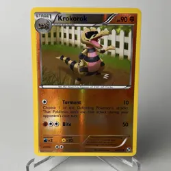 Krokorok - 64/114 - 2011 Reverse Holo Uncommon Black & White Pokemon Card - Image 1