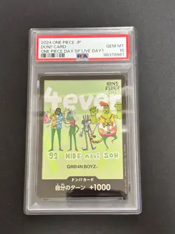 PSA10 One Piece Card GRE4N BOYZ ONE PIECE DAY'24 Promo - Image 1