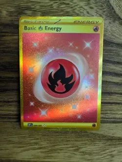 Pokemon Card - Basic Fire Energy Obsidian Flames 230/197 Secret Rare - Image 1
