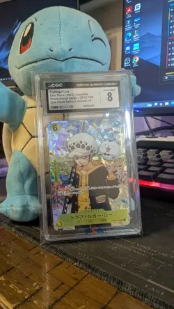 2025 ONE PIECE JPN PROMO CARDS ONE PIECE SCHOOL VOLUME 10 TRAFALGAR LAW CGC 8 - Image 3