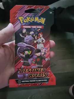 Pokemon Scarlet & Violet Destined Rivals Booster Pack Factory Sealed 10 Cards - Image 1