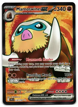 Mamoswine ex 174/159 - Journey Together Ultra Rare Pokemon TCG - M/LP Card - Image 1