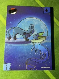 Eif Origins 3.0 Vaporeon and Glaceon Card NO-001 eeveelution Pokemon non-TCG - Image 1