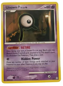 Unown R 77/146 - Legends Awakened - Lightly Played Pokemon Card - Image 1