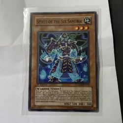 GLAS-EN033 Spirit of the Six Samurai : Common 1st Edition Mint YuGiOh Card - Image 1