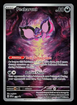 Pecharunt 129 Illustration Rare Scarlet & Violet Promo Pokemon Card - Image 1