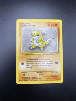 Sandshrew 62/102 Base Set Pokemon Card - Image 1