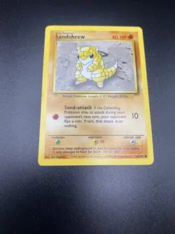Sandshrew 62/102 Base Set Pokemon Card - Image 2