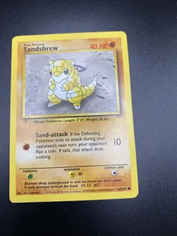 Sandshrew 62/102 Base Set Pokemon Card - Image 5