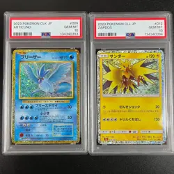 PSA10 Articuno Zapdos Classic Pokemon Card Set - Image 1