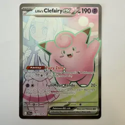 Pokemon Card Lillie's Clefairy ex 173/159 Full Art Journey Together Near Mint - Image 1