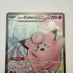 Pokemon Card Lillie's Clefairy ex 173/159 Full Art Journey Together Near Mint - Image 3