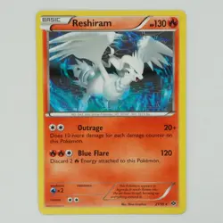 Reshiram 21/99 Rare Black & White: Next Destinies Pokemon Card - Image 1